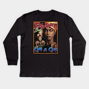 Erykah Badu Vintage Kids Long Sleeve T-Shirt